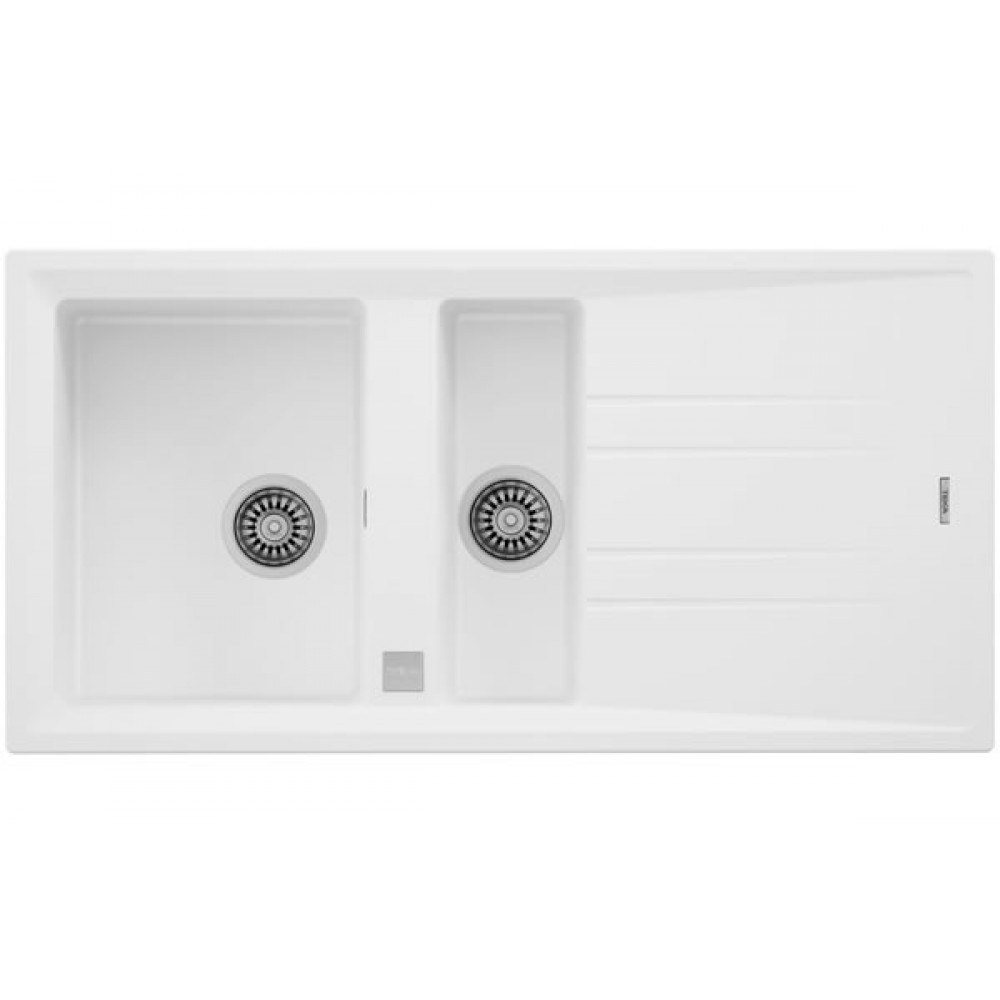 Teka STONE 60 B-TG 1.5 Hazneli ve Damlalıklı Beyaz Tegranite Eviye