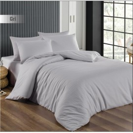 Saten Nevresim Takımı Gri