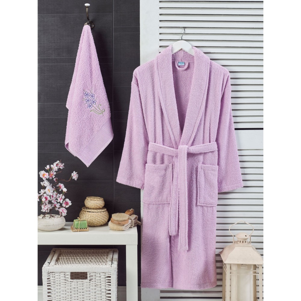 Havlulu Bornoz 2li Set